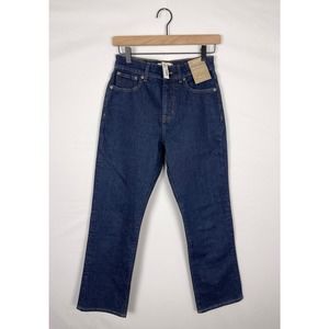 NWT Madewell High Rise ‘90s Straight Jean Womens Size 25P Dark Wash Style NM745